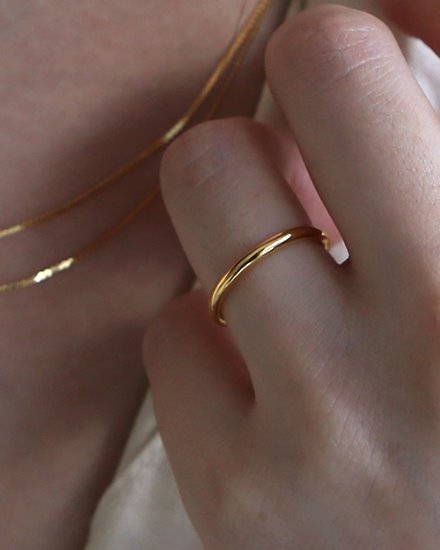 basic bold ring(gold)