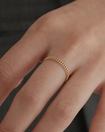 14k gold simple layered ring #4